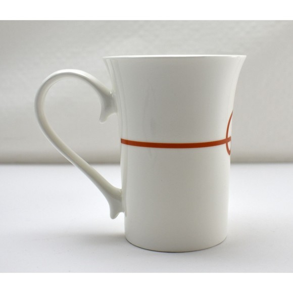 Starbucks White Mug Flare Rim Red Scroll - 2015 Starbucks Coffee Company Cup - Picture 4 of 7